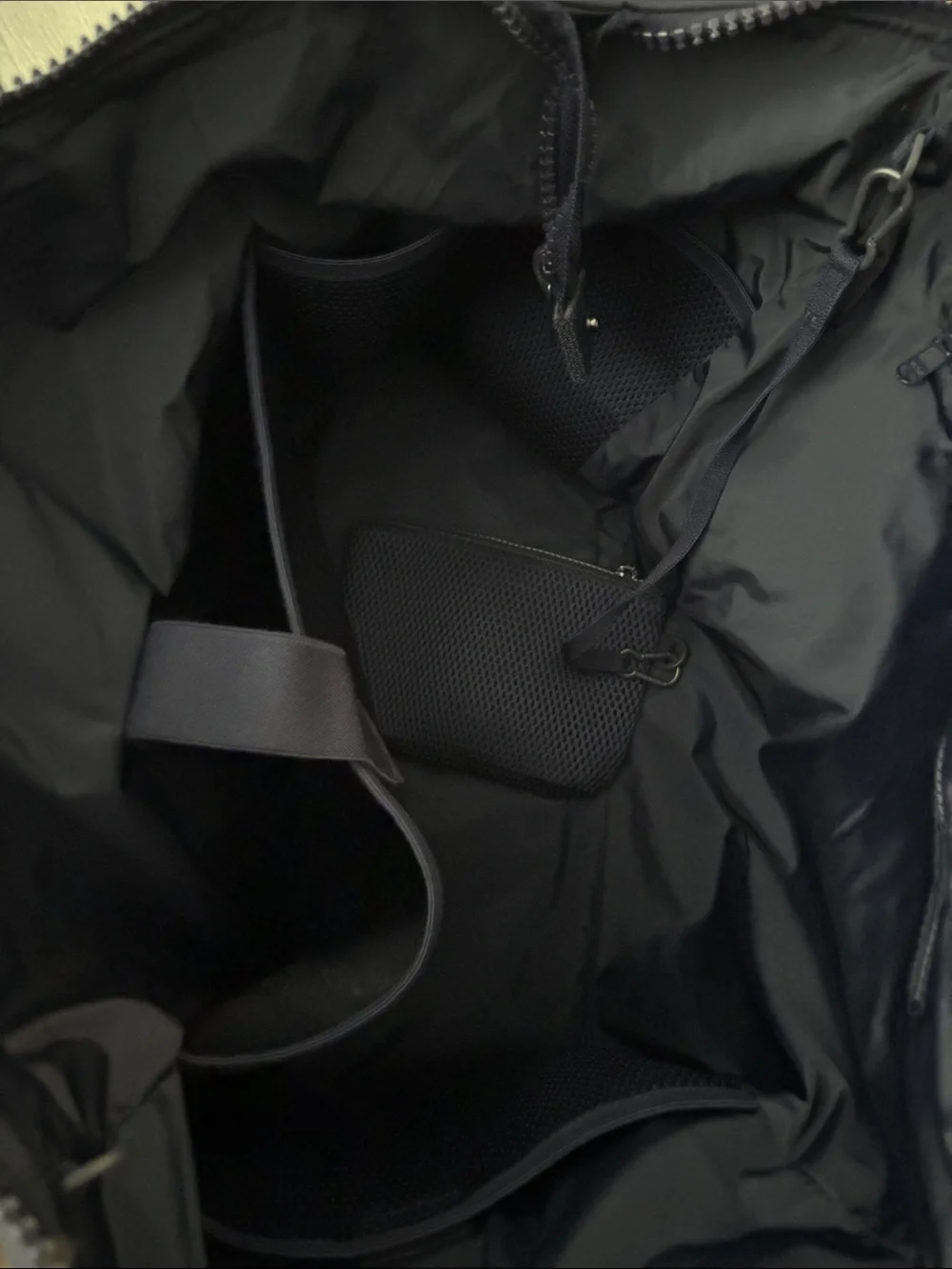 Dagne Dover Navy Travel Duffel Bag - Slim Carry Tote